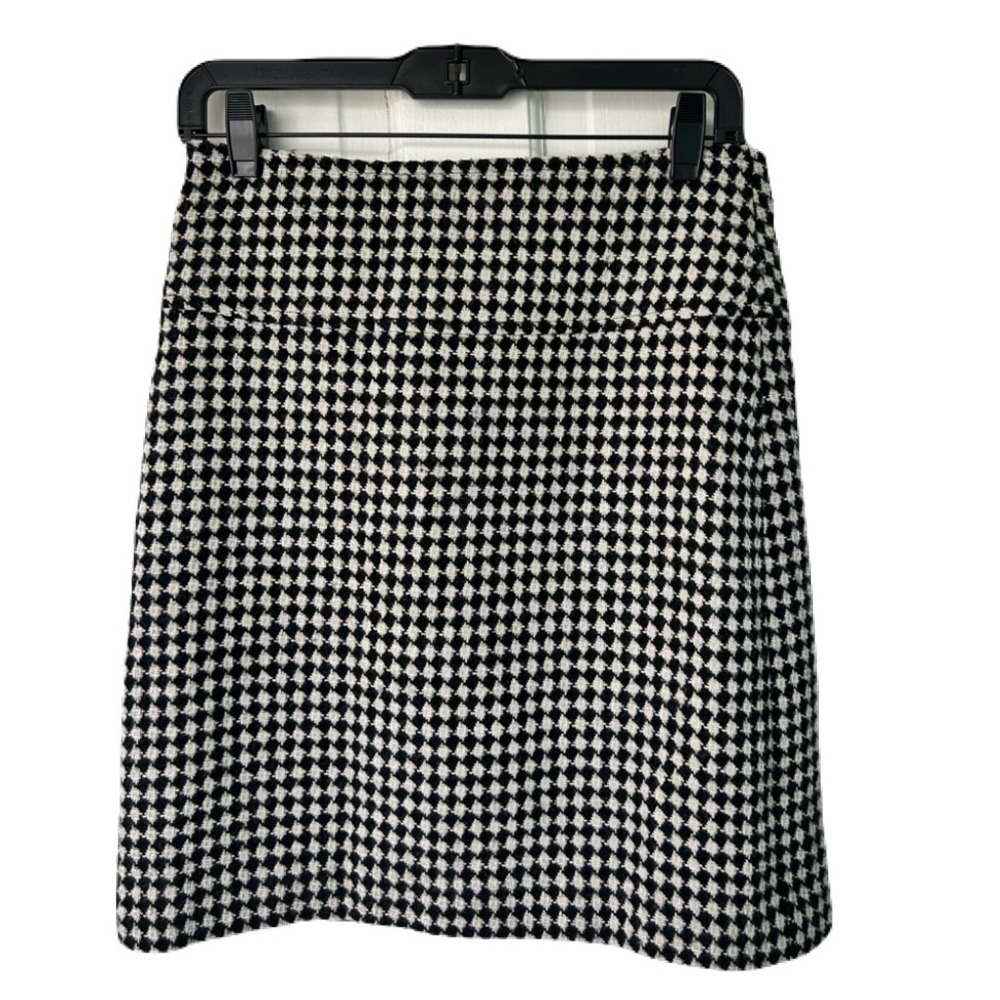 Talbots Monochrome Checkered Pencil Skirt